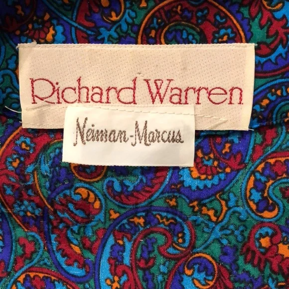 🔹Vintage Richard Warren for Nieman Marcus Silk Dress - Picture 4 of 5